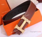Wholesale Replica Hermes DOUBLE SIDED Belt - Diamond Buckle